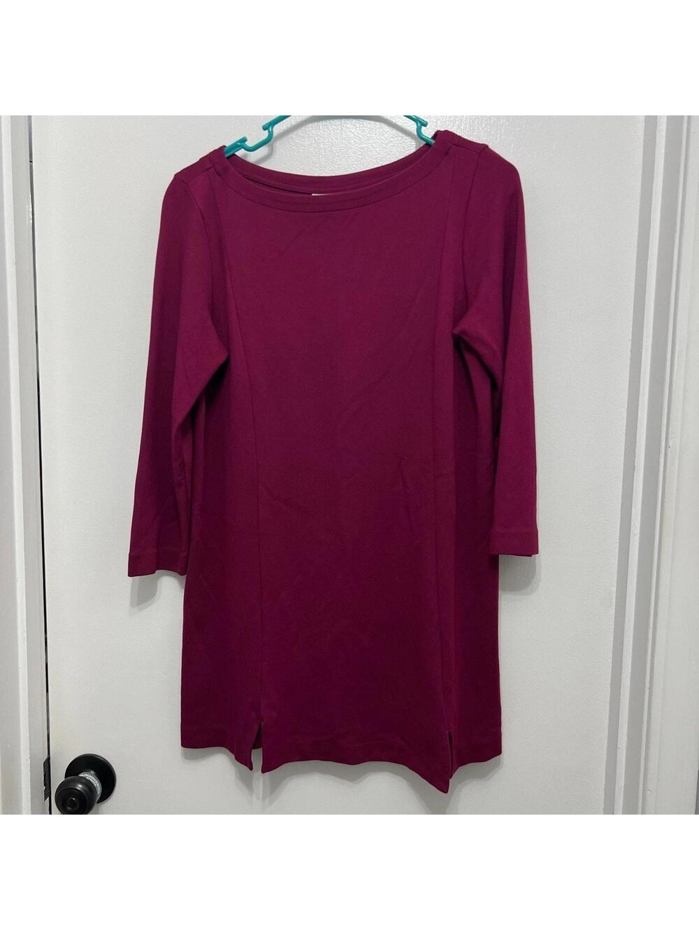 J. Jill Ponte Plum Dress sise Small NWOT